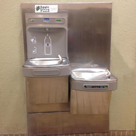 Installed Double Water Bottle Filling Station