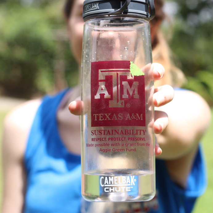 Texas A and M Customizable 24oz Frosted Bullet Water Bottle-Texas A and M Aggies Personalized College Water Bottle