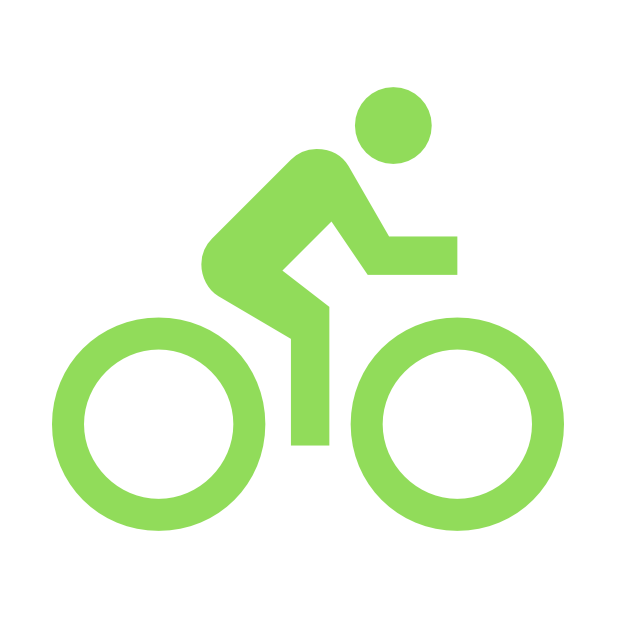 Graphic - Person on Bicyle
