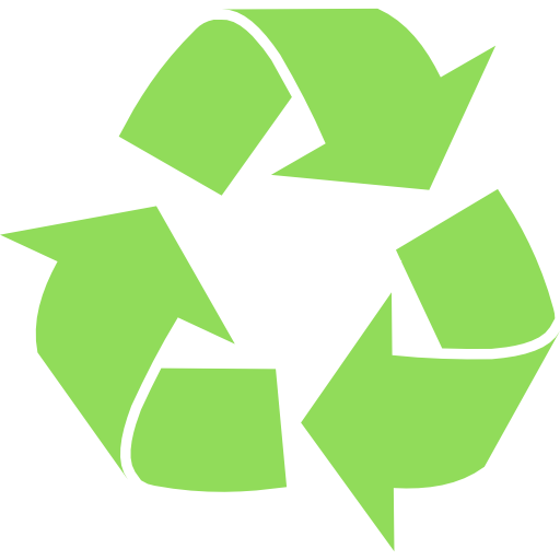 The three piece recycling arrow symbol.